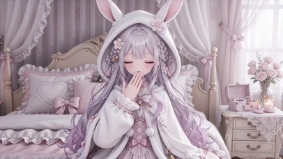 可爱兔耳少女