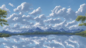 镜湖青山云