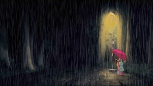 雨中的等待