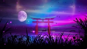 浪漫星空大海