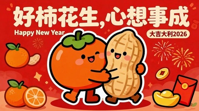 好柿花生 心想事成