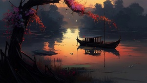 唯美夕阳风景