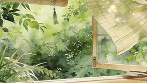 护眼绿景带鱼屏