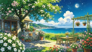治愈鲜花湖畔
