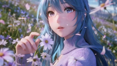 花海清纯美女