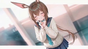 甜笑兔耳JK美少女阿米娅