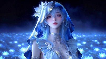 蓝莲花海守岸人