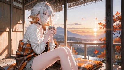 阳台秋意热饮-嘉贝莉娜