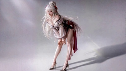 白发女神凝视