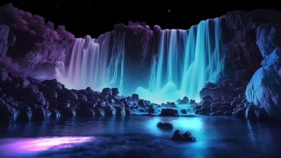 4K梦幻瀑布