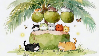 椰子猫咪