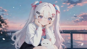卖萌的女孩
