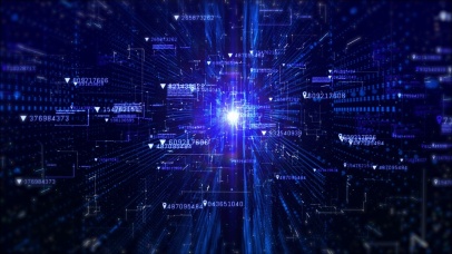 炫酷科技数字矩阵壁纸