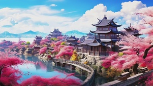 中国风古镇美景