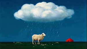 雨云下的绵羊