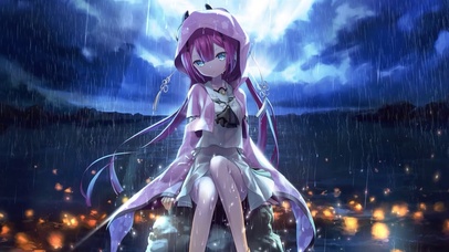 雨中女孩