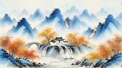 古风山水