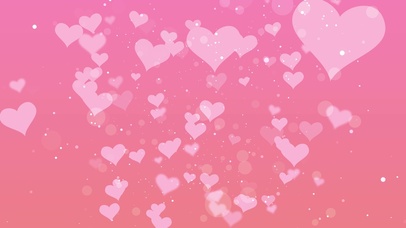粉色梦幻爱心粒子
