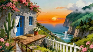 余晖里的花漾栖居