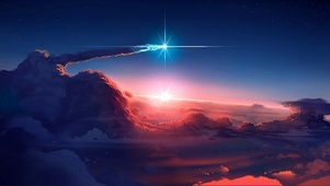 天空唯美夕阳