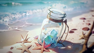 解压清新海滩