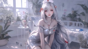 制服护士女孩