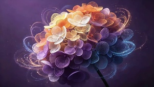 流光幻彩绣球花