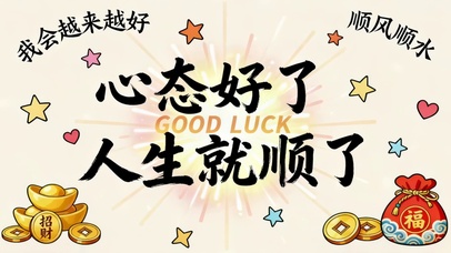 心态好人生就顺了