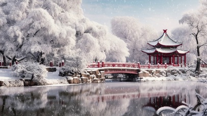 古亭雪景