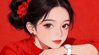 戴手表女孩