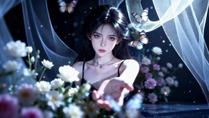 伸手赴一场花的约