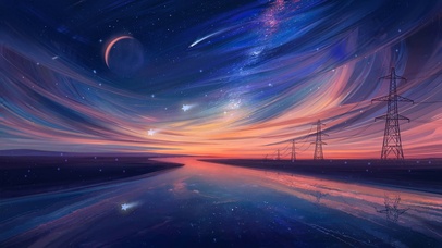 唯美星球景色