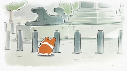 温馨动画-爱心狗狗柯基