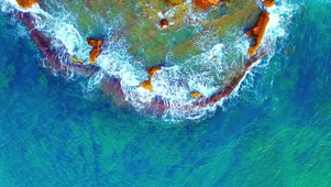 4K护眼大海海浪