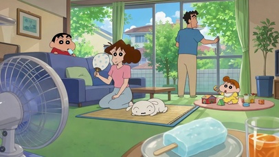 蜡笔小新一家悠闲日常