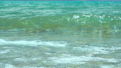 4K清澈治愈浪花
