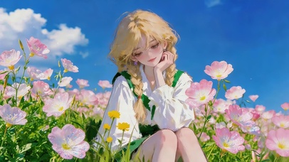治愈鲜花少女