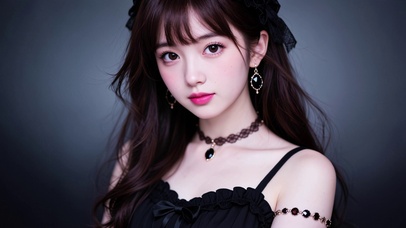黑裙少女