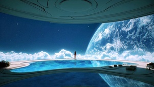 科幻星球船舱