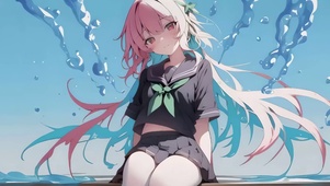 可爱天空少女