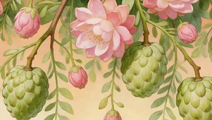 护眼花草树木带鱼屏
