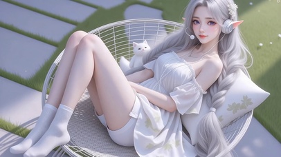 纯欲银发美女高清4k