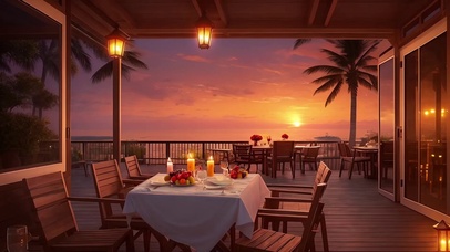 海边度假晚餐