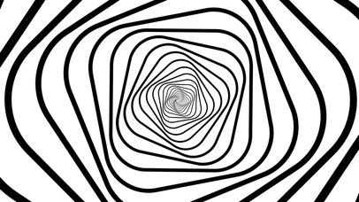 黑白几何抽扭曲