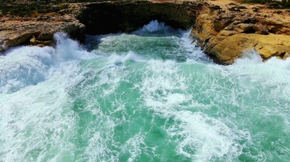 唯美治愈海浪4K