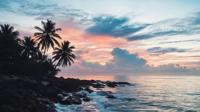 海边晚霞