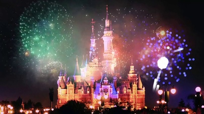 烟花-迪士尼城堡