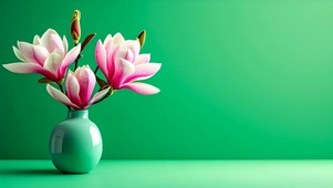 清新护眼玉兰花