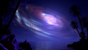 4K唯美治愈紫色系星空