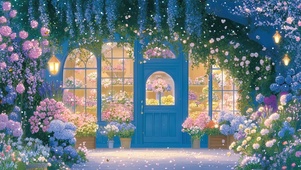 花店夜景